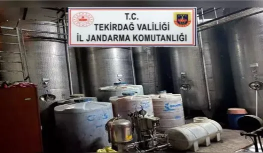 Şarköy’de 72 bin litre sahte şarap ele geçirdi