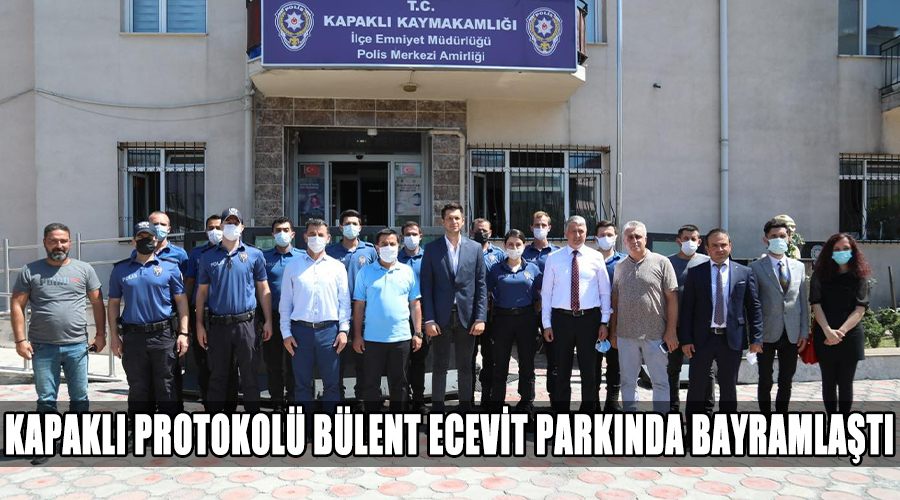 Kapaklı protokolü Bülent Ecevit parkında bayramlaştı