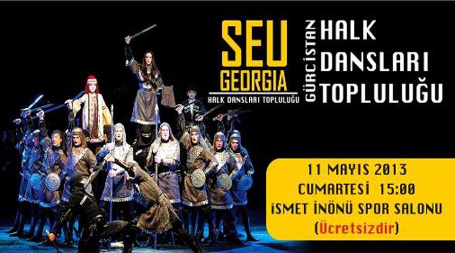 Gürcistan Halk Dansları Topluluğu sahne alacak 