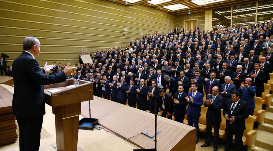 Cumhurbaşkanı Erdoğan, oda başkanlarını kabul etti
