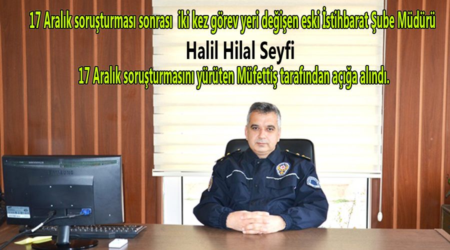 Tekirdağ İstihbarat Şube Müdürü Halil Hilal Seyfi açığa alındı