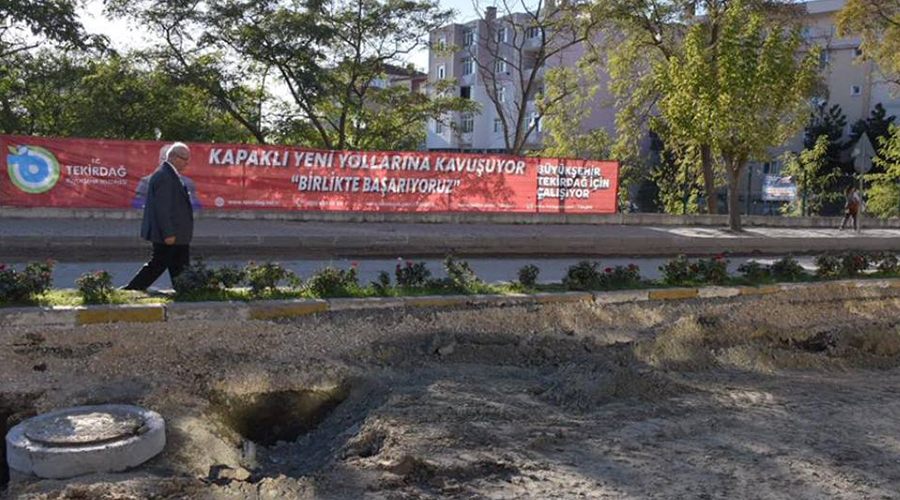 Albayrak Pınar bulvarındaki çalışmaları inceledi