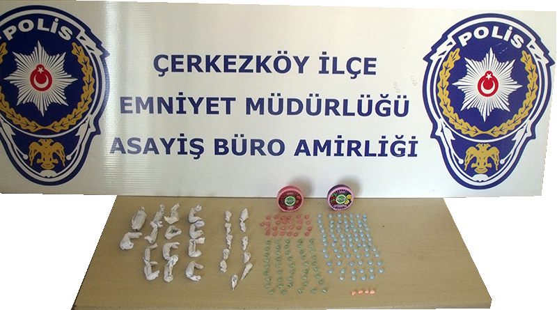 Çerkezköy polisinden uyuşturucu operasyonu 