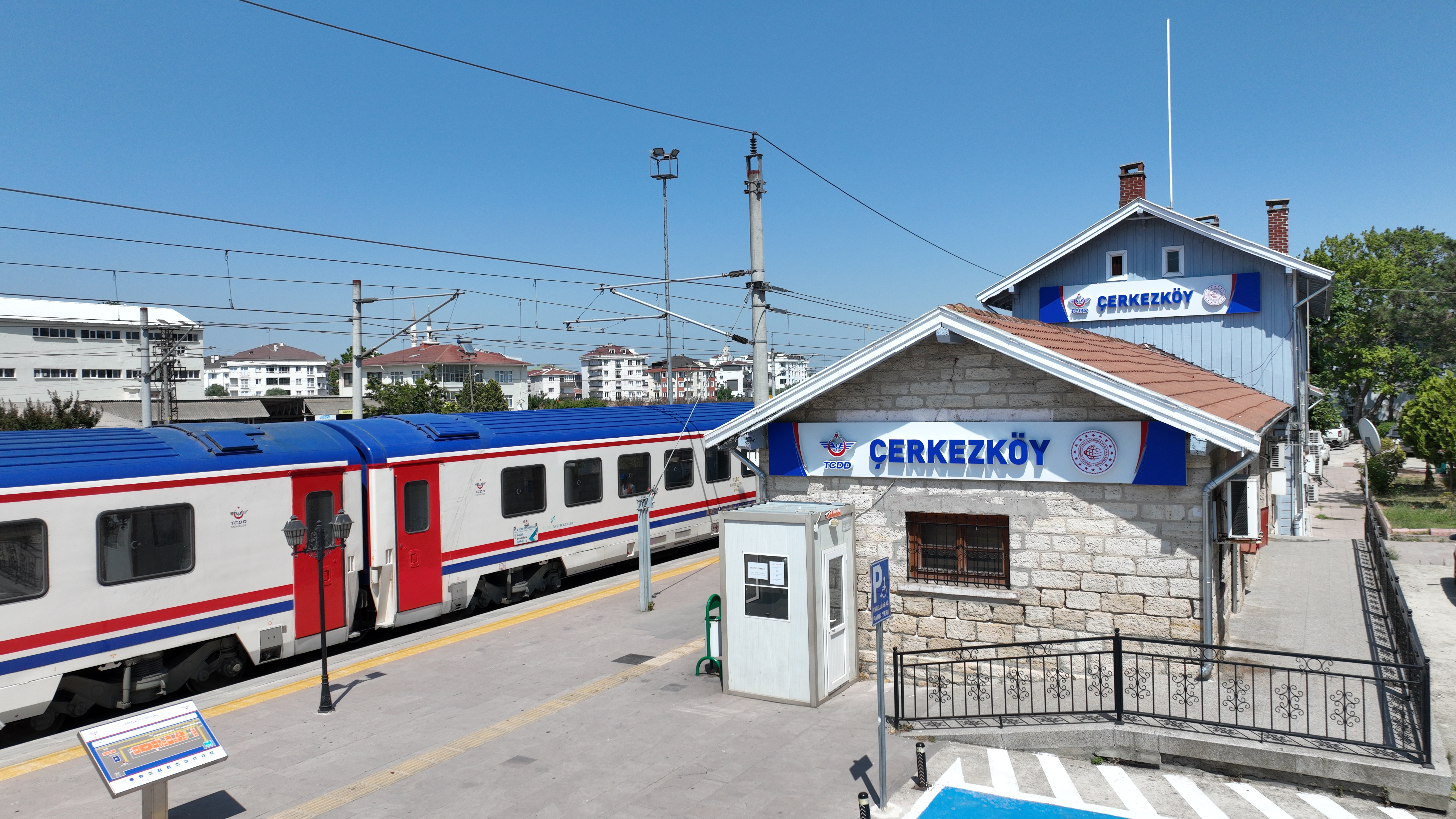 Çerkezköy Tren Garı’nda bu da oldu