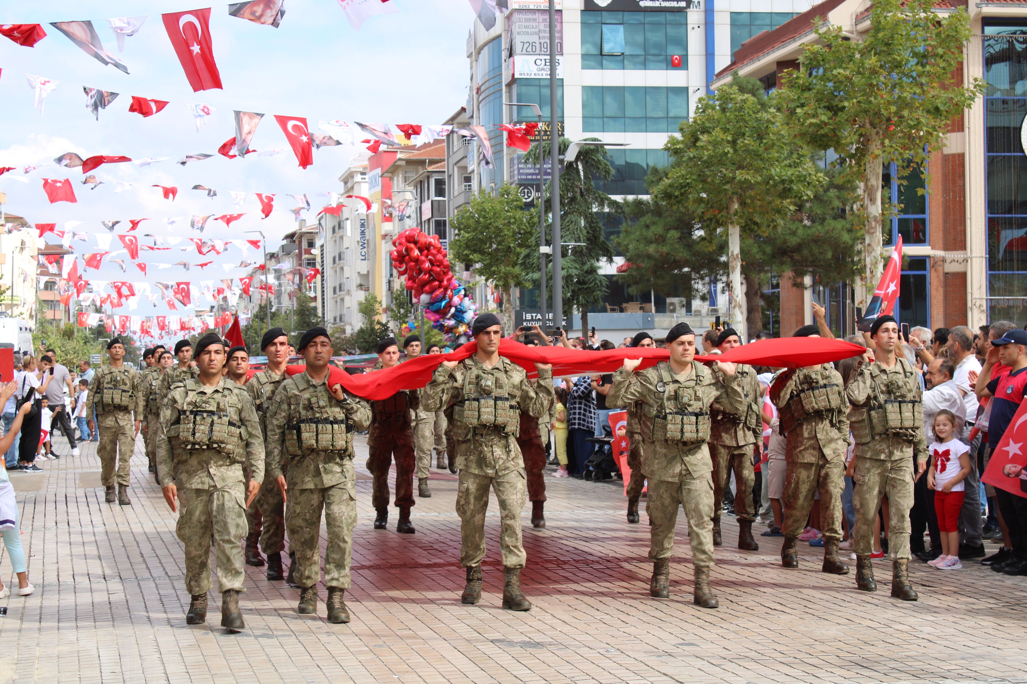 Büyük Zafer’in 102’nci yılı Çerkezköy’de coşkuyla kutlandı