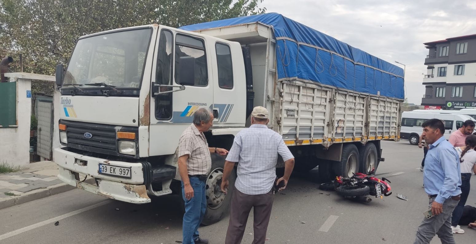 Feci kazada motosiklet sürücüsü ağır yaralandı