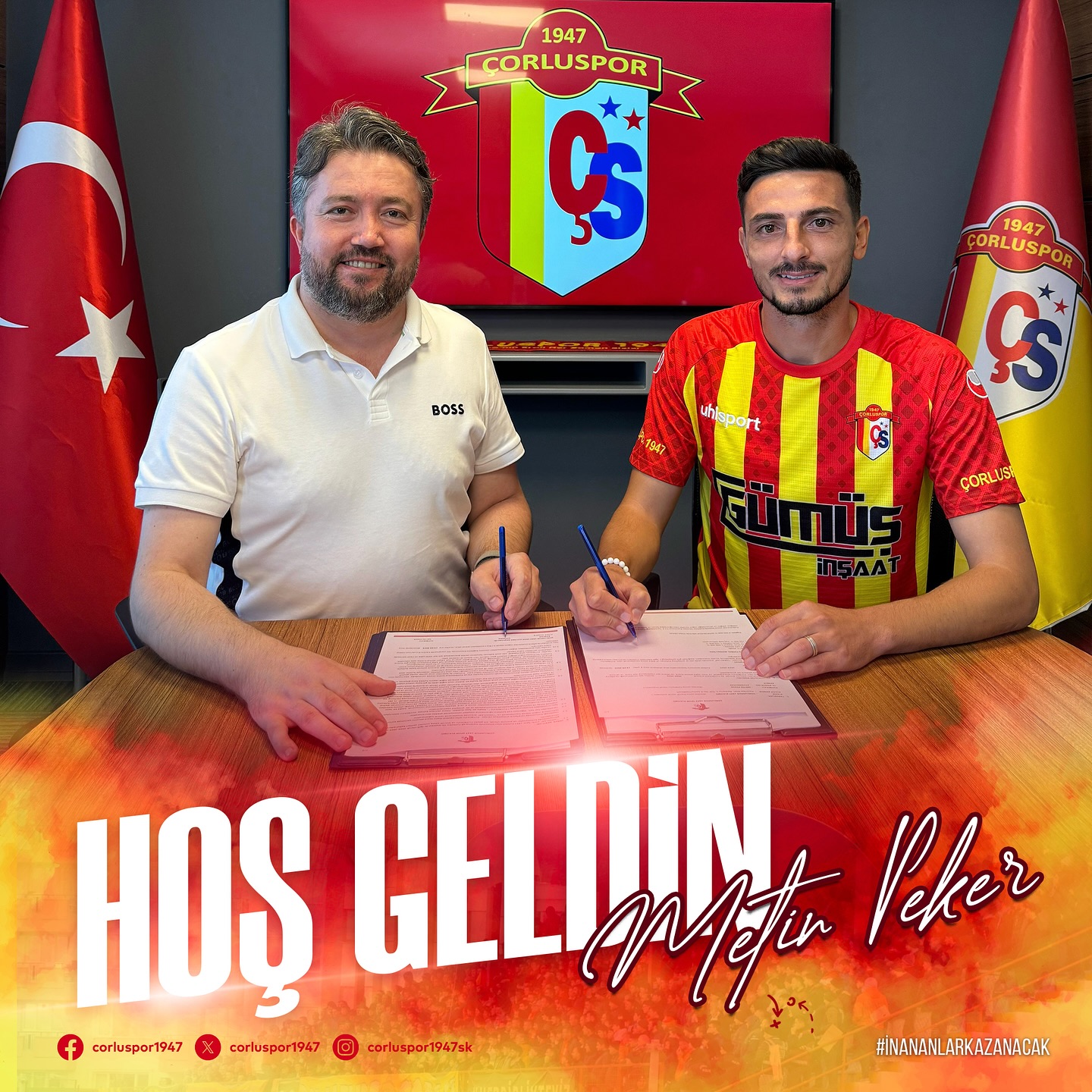 Çorluspor 1947 transferin son gününde üç oyuncu ile anlaştı