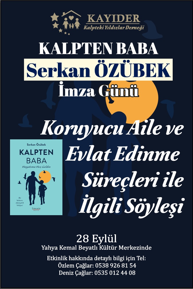 KAYIDER, Serkan Özübek ile kitap imza ve söyleşi günü düzenleyecek