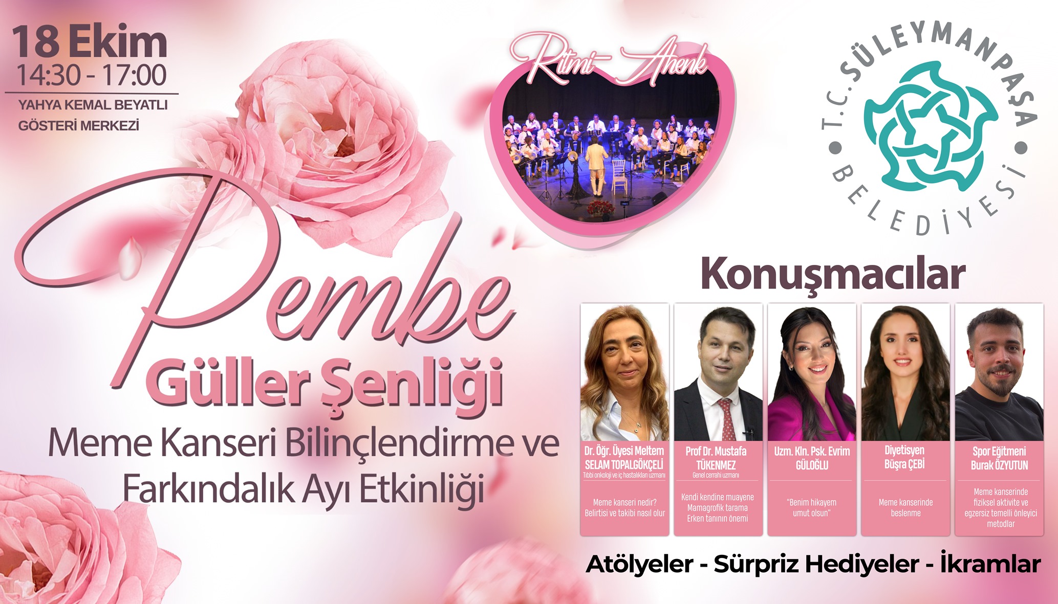 Pembe Güller Şenliği’nde kadınlar bilgilendirilecek