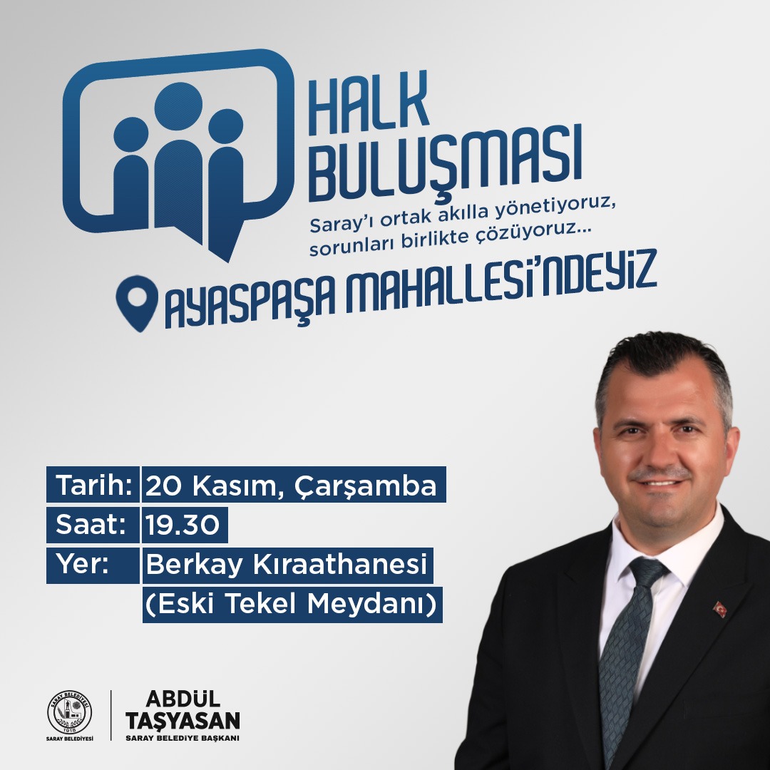 Halk Buluşmaları Ayaspaşa ile başlayacak