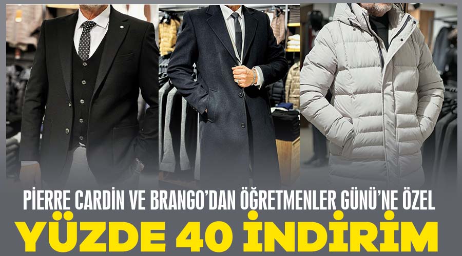 Pierre Cardin ve Brango’dan Öğretmenler Günü’ne özel yüzde 40 indirim