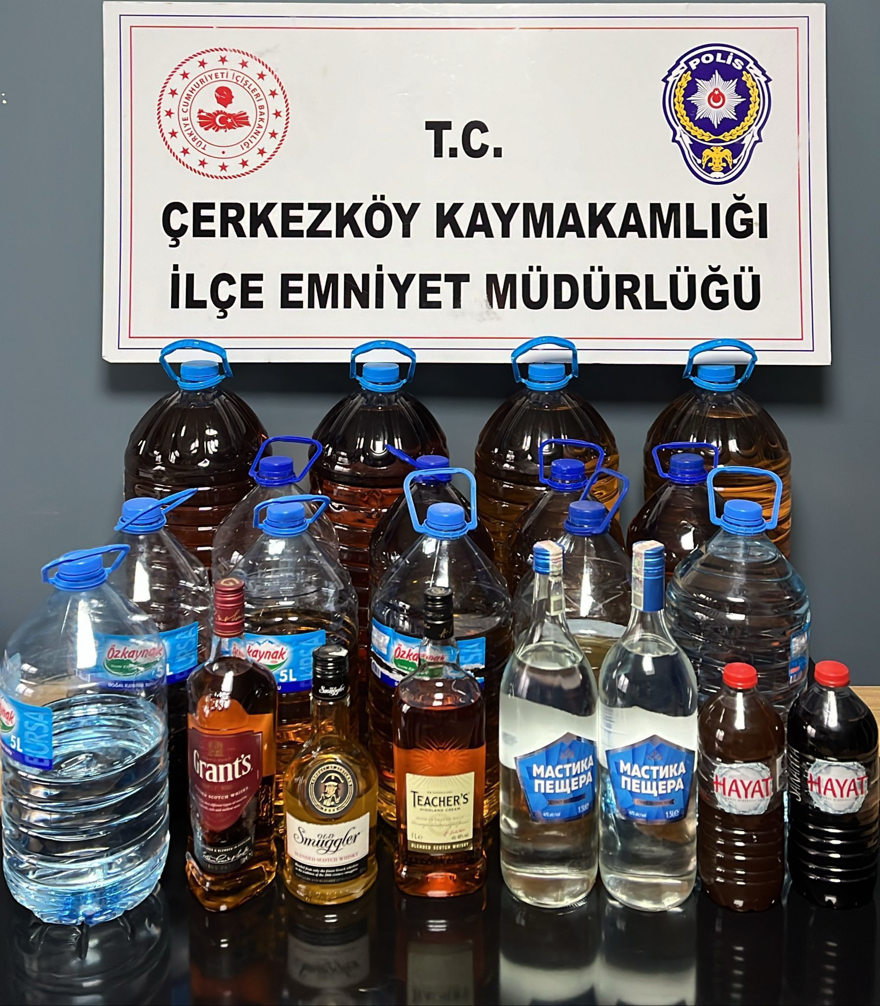 Çerkezköy’de kaçak içki operasyonu