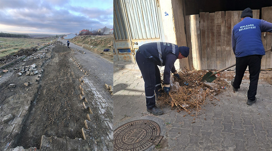 Malkara’da üstyapı ve çevre düzenleme çalışmaları sürüyor 