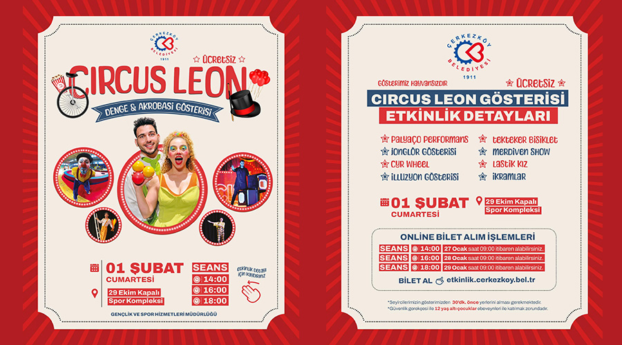 Circus Leon, Çerkezköy’e geliyor