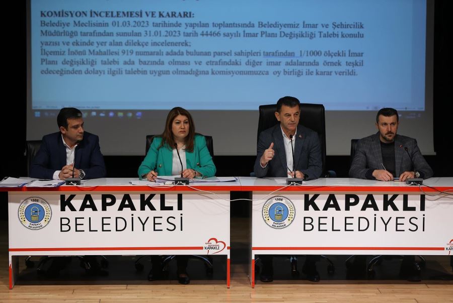 Komisyona havale edilen gündem maddeleri görüşüldü