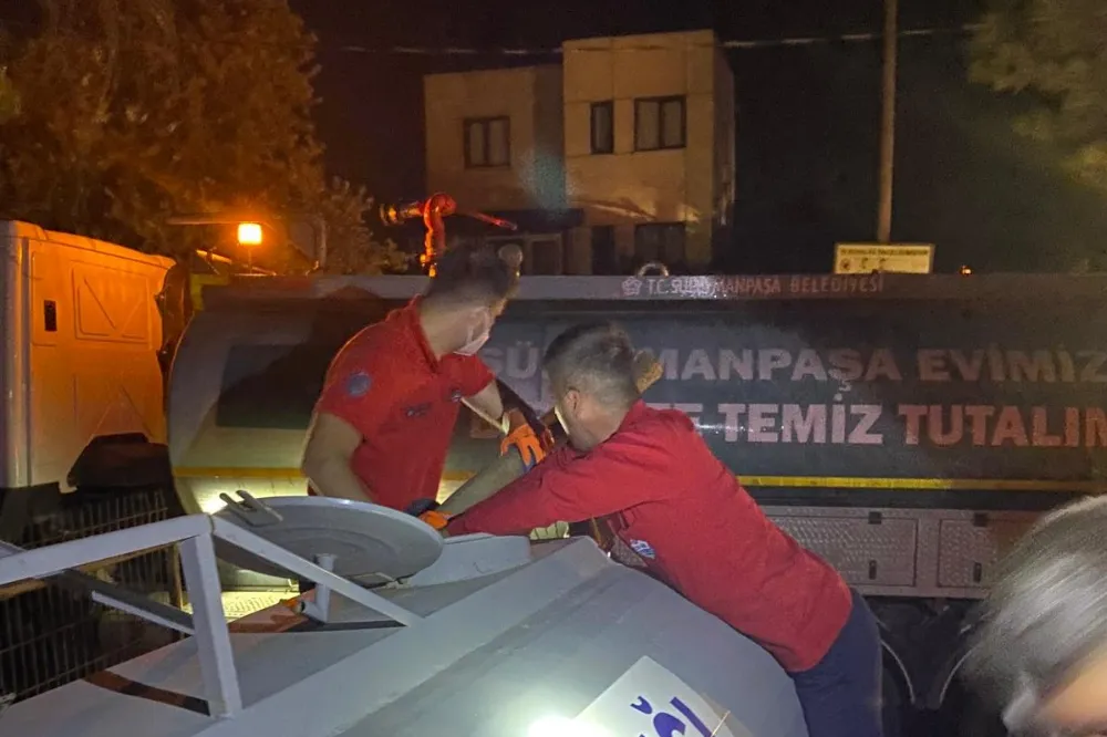 Süleymanpaşa Belediyesi ekipleri ön saflarda yangınlara müdahale etti