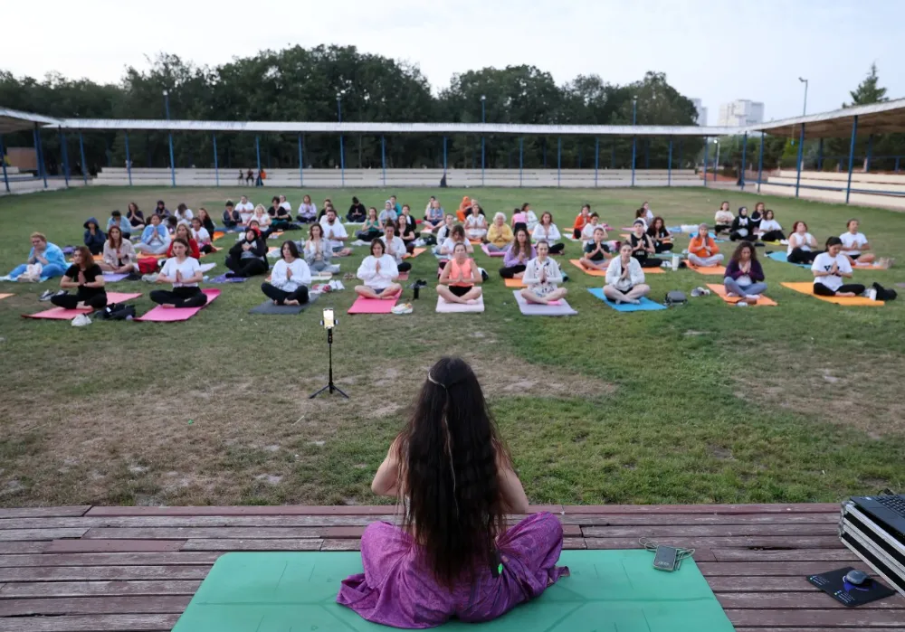 Çerkezköy’de yoga etkinliği gerçekleştirildi 