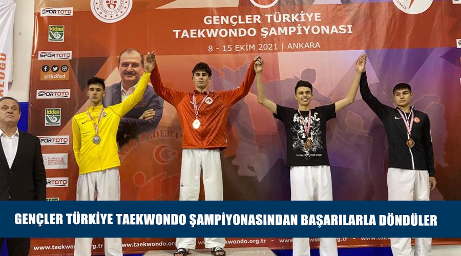 Gençler Türkiye Taekwondo şampiyonasından başarılarla döndüler