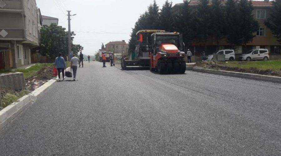 Sağlık Mahallesi 9. sokakta asfalt serimi tamamlandı
