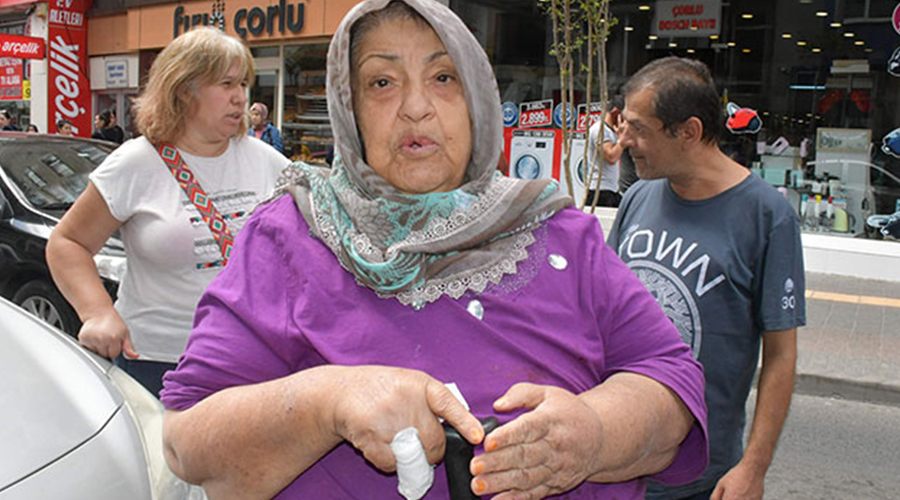 Kar maskeli hırsızlar yaşlı kadını gasp etti